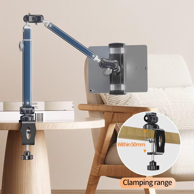 Ideaway Schwanenhals Tablet-Ständer und Handyhalterung mit 2 Saugnapfklemmen für Schreibtisch und Bett - Bild 3
