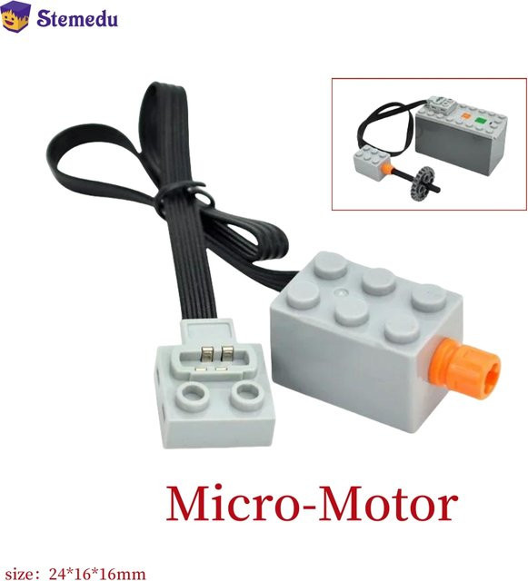 Stemedu 2x3 Micro Mini Motor c01 Bausteine, Zubehör, Grau - Bild 1