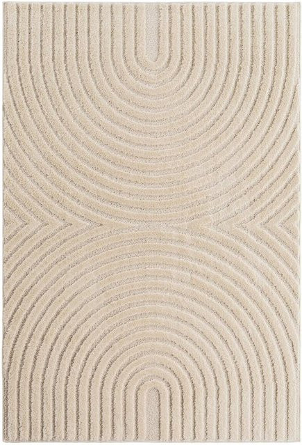 Ayyildiz Kurzflorteppich Art in Creme und Beige im Boho-Stil, B: 160 cm, L: 230 cm, H: 0,8 cm - Bild 1