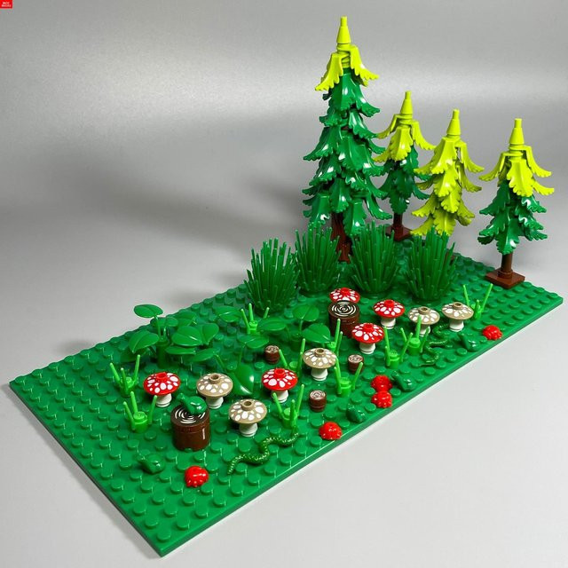 MOC Bausteine 16x32 Wildwald Ergänzungspack, Bäume, ab 14 Jahren - Bild 1