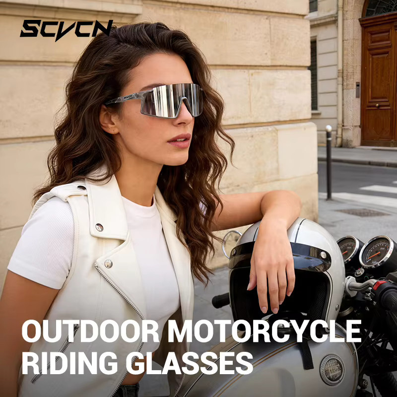 SCVCN Sportsonnenbrille, Photochromatisch, Vollrand, Unisex, Kunststoff - Bild 2