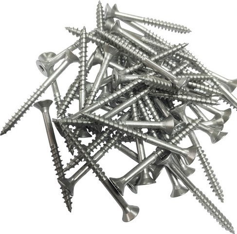 GO/ON! Edelstahlschraube mit Doppelflachkopf und Torx-Antrieb, silberfarben, 4,5 x 50 mm, 1 kg Eimer - Bild 1