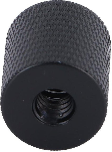 Gewindeadapter aus Aluminiumlegierung Schwarz: Weiblich 3/8 Zoll-16 auf Weiblich 1/4 Zoll-20 für Kamera, Stativ und Einbeinstativ - Bild 1