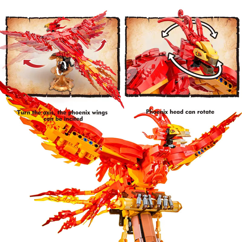 Phoenix Beast, Bausteine, Mythisches Tier, Vogel Modell - Bild 2