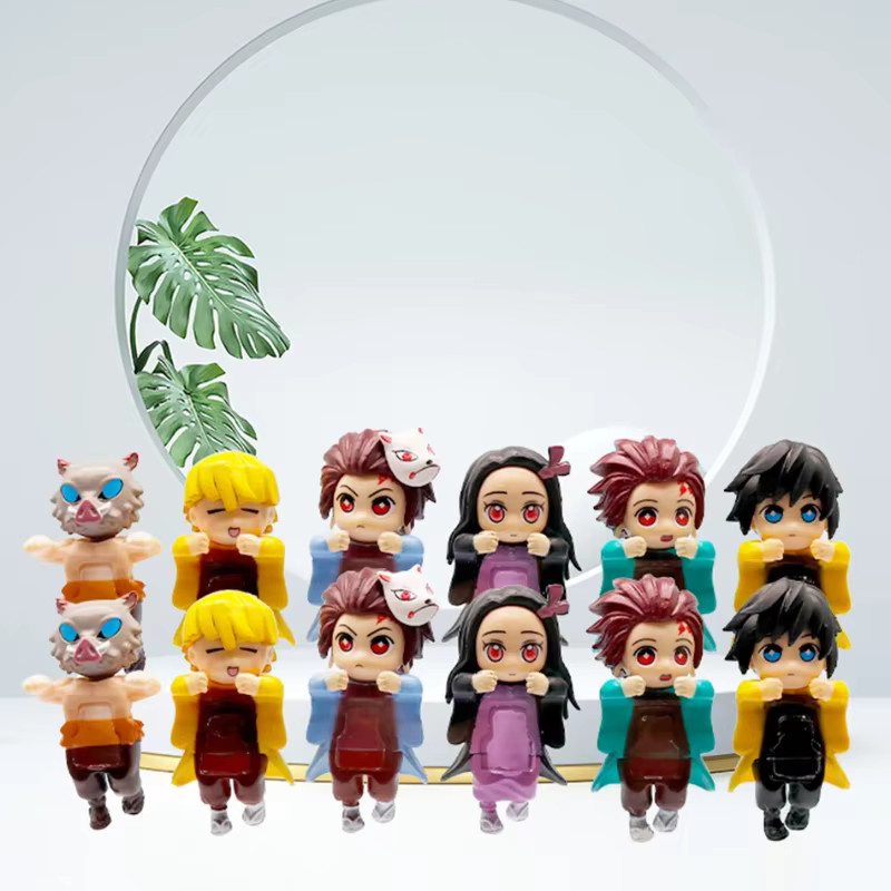 Bandai Demon Slayer Blind Box Set, Anime Cartoon Puppe, Bunt / Mehrfarbig - Bild 2