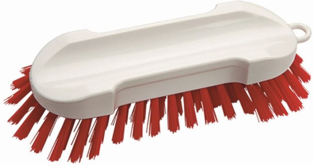 Diversey Handbürste ohne Griff, Hart, rot, 2er Pack, B/T/H: 19,0 x 6,5 x 3,0 cm - Bild 1