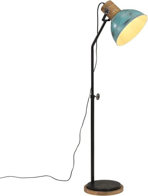 vidaXL Stehleuchte Blau im Industrial Design mit E27 Fassung, höhenverstellbar, B/T/H: 30 x 30 x 100-150 cm - Bild 1