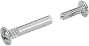 Hettich Verbindungsschraube Plattend VHS 32/35 aus Stahl in Silber, 36-44mm - Bild 1