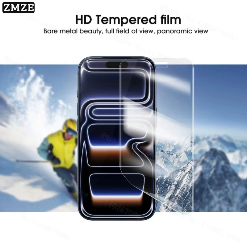 5 Stück Hydrogel-Displayschutz Folie für Apple iPhone 17 16 15 14 13 12 11 Pro Max Plus Mini in Transparent - Bild 3