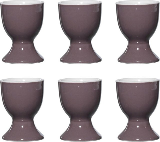 Ritzenhoff & Breker Eierbecher Doppio aus Keramik in Lila, 6er Set, Durchmesser: 5 cm - Bild 1
