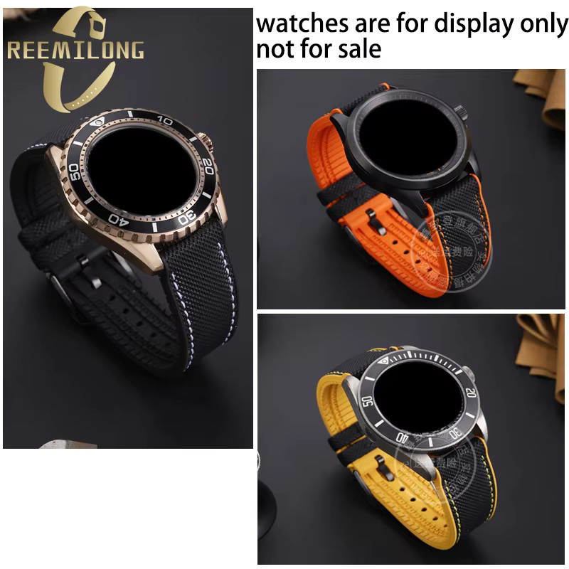 REEMILONG Uhrenarmband Silikon, Schwarz, Unisex - Bild 2
