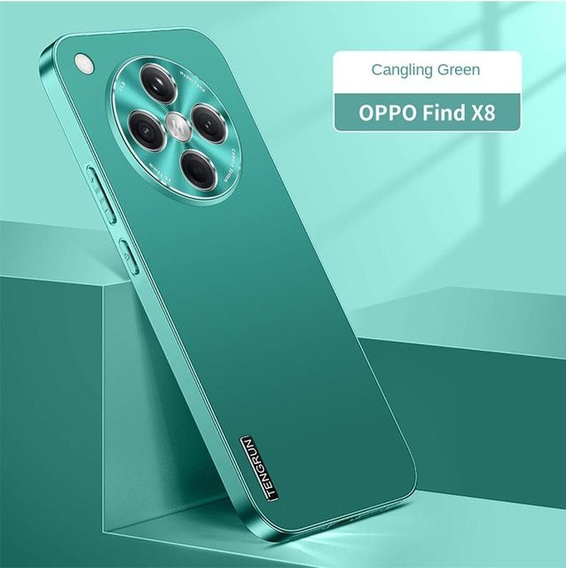 Handyhülle für OPPO Find X8 und Find X8 Ultra in Blau mit matter Metall-Lackierung, Anti-Drop und Anti-Fingerabdruck-Schutz - Bild 1