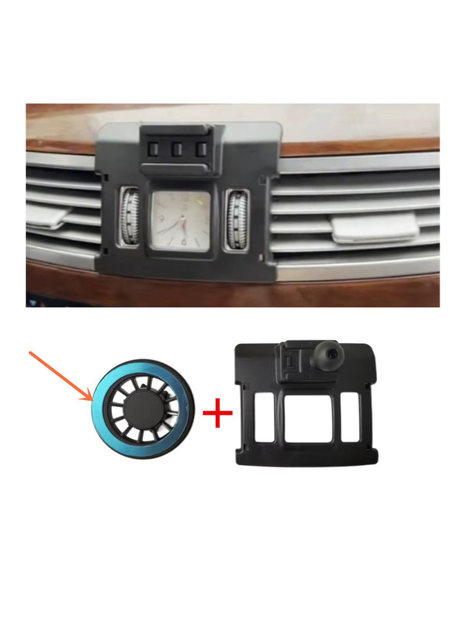 Magnetische Smartphone-Halterung aus ABS-Material für Mercedes Benz S400 S450 S500 W221 (2008-2012), Farbe: Schwarz - Bild 3