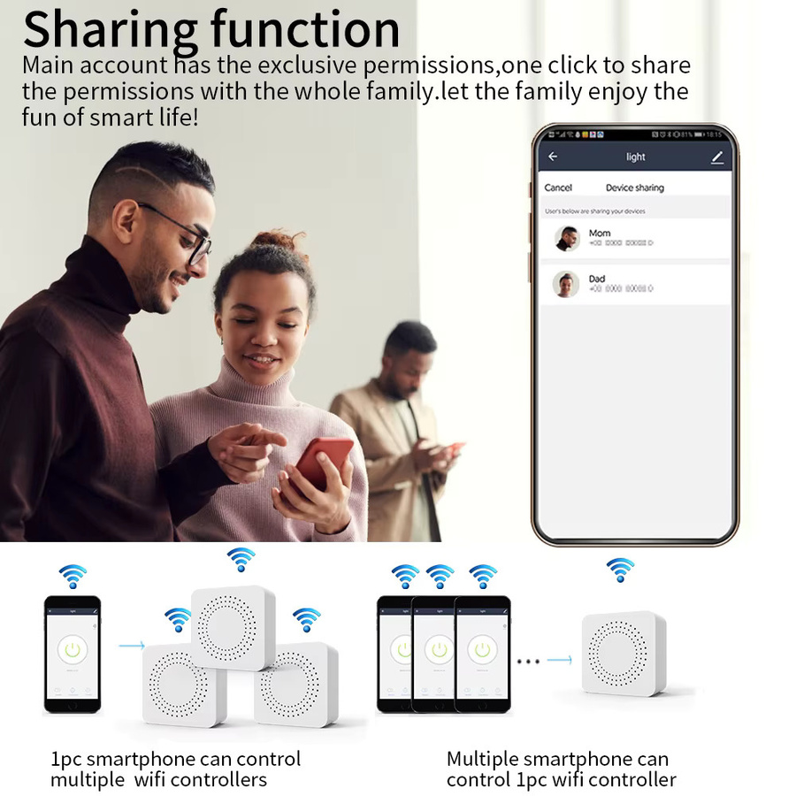 Szaoju Intelligenter WLAN-Schalter in Weiß, Tuya Smart Breaker mit 2-Wege-DIY-Funktion, kompatibel mit Amazon Alexa und Google Assistant via Smart Life App - Bild 3