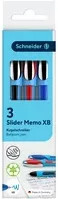 Schneider Slider Memo Kugelschreiber XB 3er-Set farbsortiert - Bild 1
