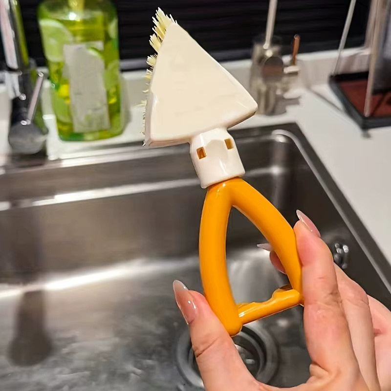 Mehrzweck-Reinigungsbürsten mit dreieckigem Kopf und faltbarem Design für Ecken, Kanten, Küche und Badezimmer - Bild 2