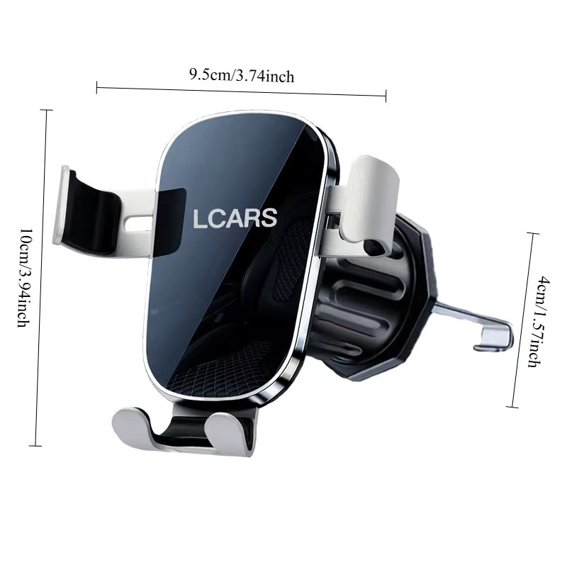 Lcars Auto-Handyhalter für die Lüftung in Silber zur Montage am Lüftungsschlitz ohne Sichtlinienblockierung für Smartphones - Bild 4