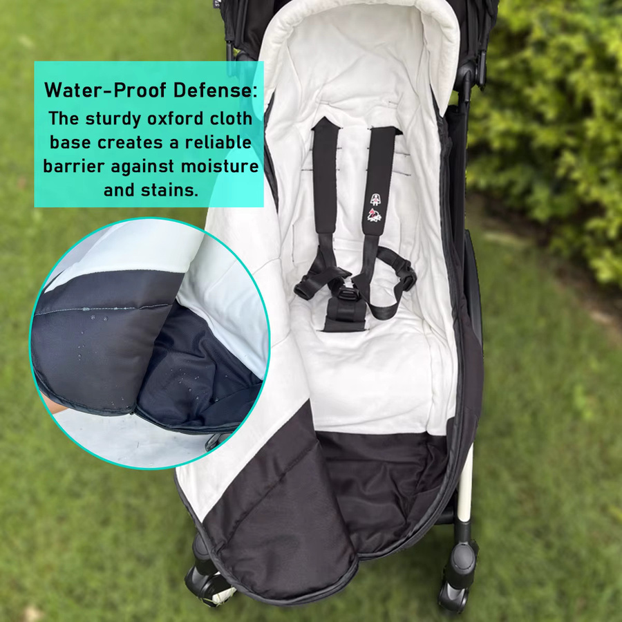 Colu Kid Warmer Fußsack für Kinderwagen in Schwarz, kompatibel mit Babyzen YOYO, YOYO+, YOYO2, Stokke YO3 und Bugaboo - Bild 3