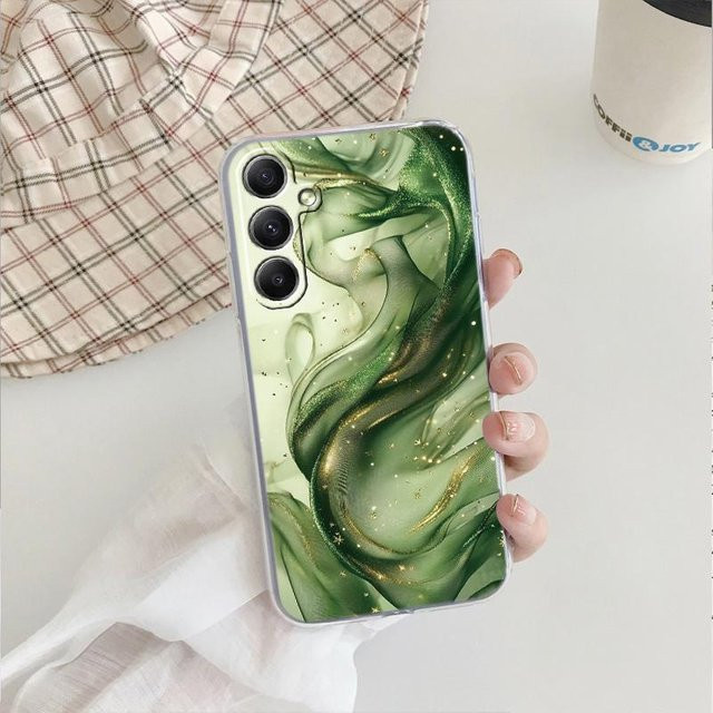 Stoßfeste Silikonhülle mit Blumen-Marmor-Design für Xiaomi Redmi Note 13 14T 15, Samsung A55 A35 S24 FE, iPhone, Huawei, Honor und Xiaomi 11 Lite 5G inklusive Kameraschutz, Multicolour - Bild 1