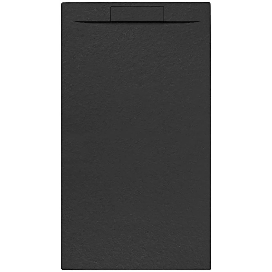 Swiss Aqua Technologies Duschwanne Rechteckig aus Gussmarmor in Schwarz, Rutschfest und Extra Flach, B/T: 90 x 160 cm - Bild 2