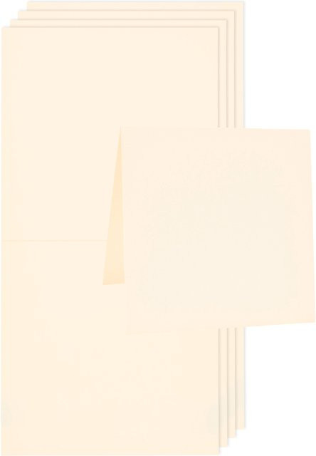 Rico Design Paper Poetry Luxury Karten Quadratisch Creme - Bild 1