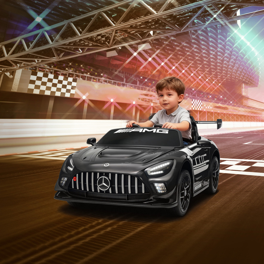 AIYAPLAY Mercedes-AMG Kinder Elektroauto, Schwarz, ab 3 Jahre - Bild 2