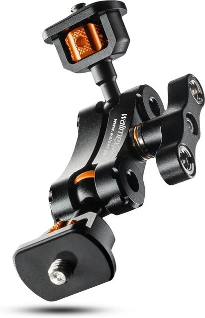Walimex Pro Mini Magic Arm Premium Kugelgewinde Adapter in Schwarz mit 1/4 Zoll und 3/8 Zoll Gewinde, Länge: 12,4 cm, Tragkraft: 3 kg - Bild 1