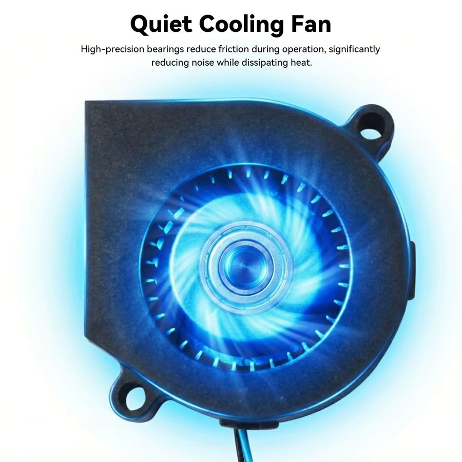 FYSETC Druckkopf-Kühlventilator 5015 für Snapmaker U1 24V in Schwarz - Bild 2