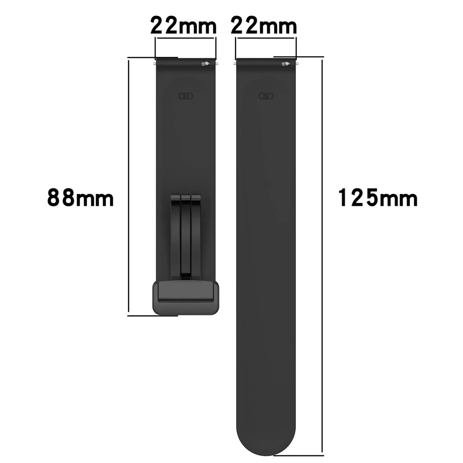 Smartwatch-Armband Silikon, Schwarz, Unisex - Bild 5