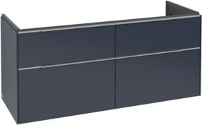 V&B Waschtischunterschrank Subway 3.0 in Grau Marmoriert, B/T/H: 127,2 x 57,6 x 47,8 cm - Bild 1