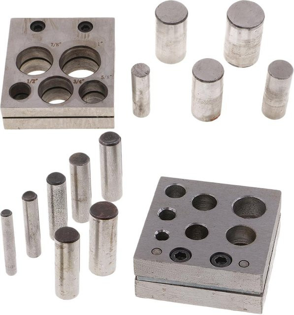 Phenovo Lochscheiben-Set aus Metall in Silber für die Schmuckherstellung und Handwerksarbeiten - Bild 1