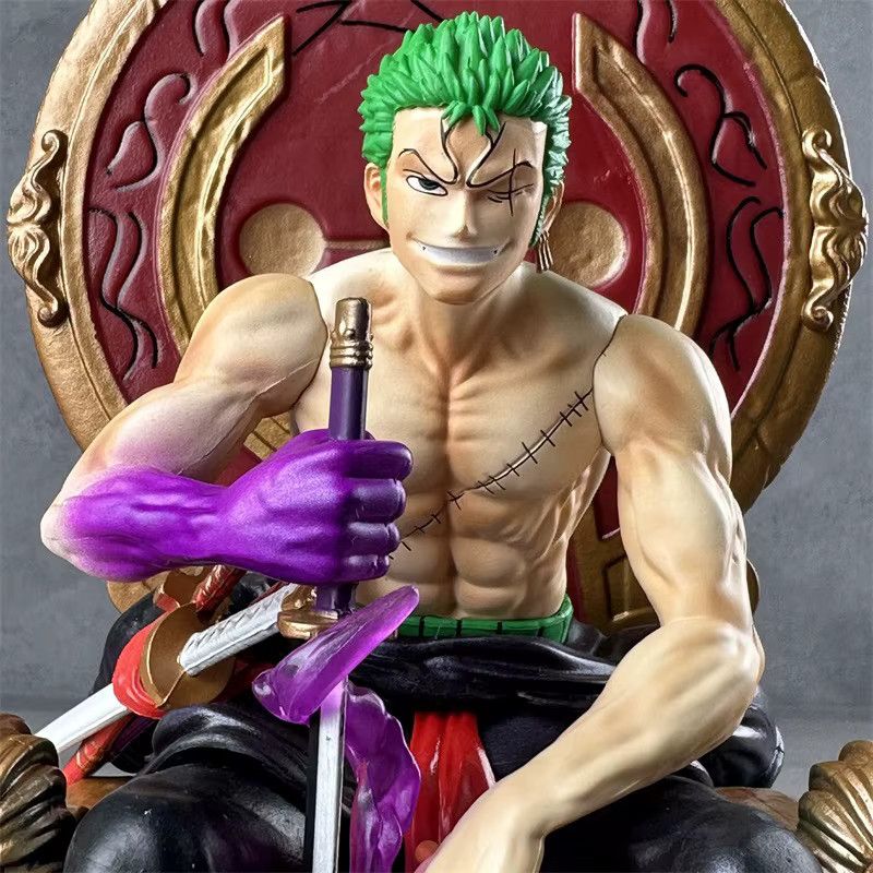 Bandai One Piece Anime Modell Statue Gecko Moria Doppelköpfige Schnitzerei Ornament, Multicolor, Höhe: 31,5 cm - Bild 3