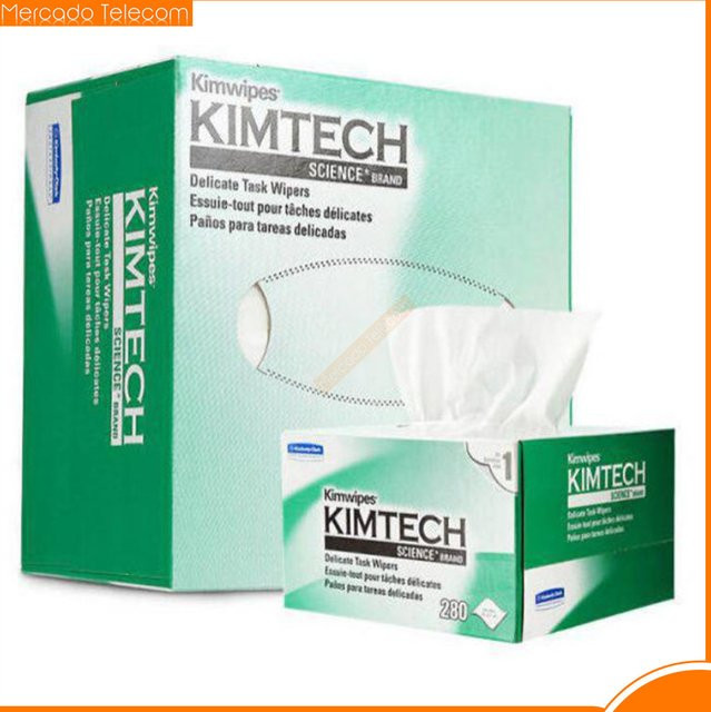 Kimtech Kimwipes Staubfreies Reinigungspapier für Glasfasern, Weiß, 280 Stück pro Schachtel - Bild 1