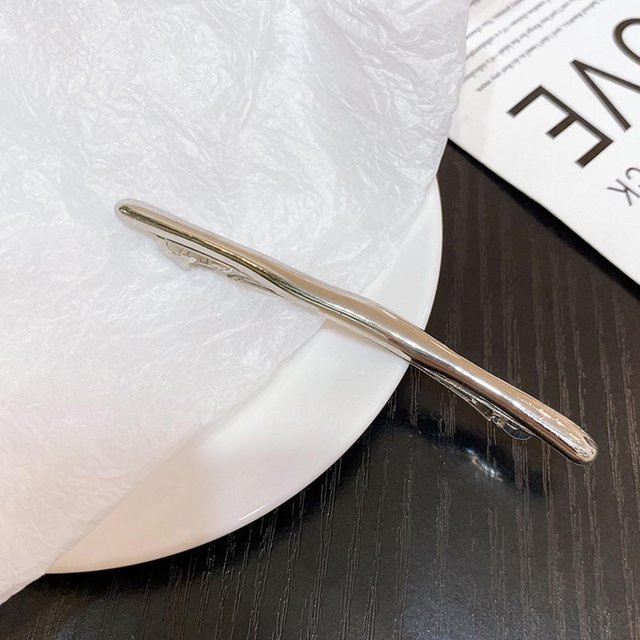 Haarspangen Haarclips, Goldener Streifen, Metall, Damen - Bild 1