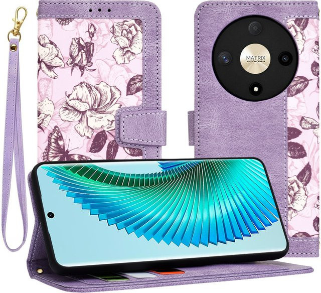 Techsuit FlipCraft Schutzhülle für Honor Magic6 Lite in Lila - Bild 1