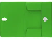 Leitz Dokumentenmappe Recycle A4, grün, blickdicht, mit 3 Einschlagklappen, Blauer Engel zertifiziert - Bild 1