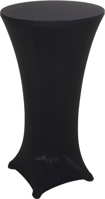 MCW Stehtisch Set mit schwarzer Husse, höhenverstellbar und klappbar, Durchmesser: 60 cm - Bild 1