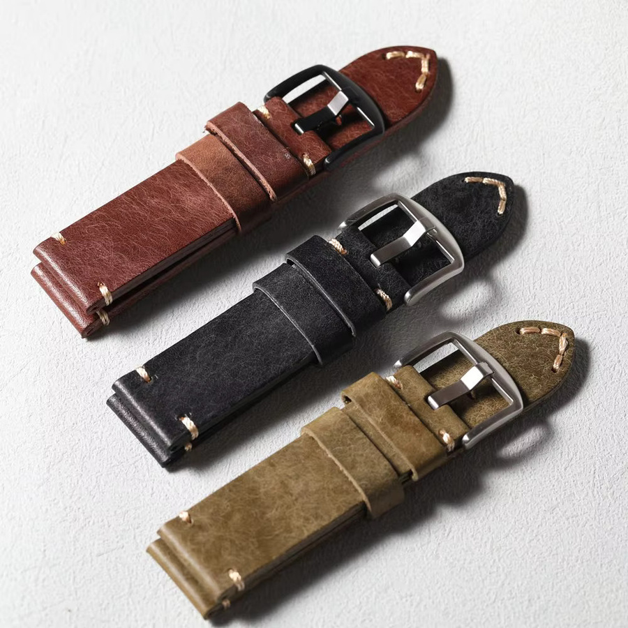 Raystray Uhrenarmband Leder, Herren - Bild 2