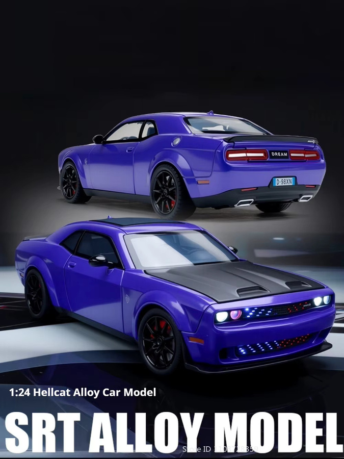 RMZ city Hellcat Miniatur-Supersportwagen, 1:24, Metall, mit Licht und Sound - Bild 4