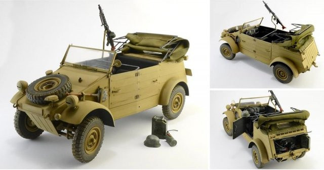 Italeri KDF. 1 Typ 82 Kübelwagen, 1:9, Fahrzeuge, Braun - Bild 1