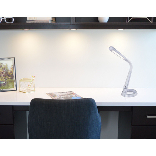 GLOBO LIGHTING LED-Tischleuchte MITTI in Silber und Weiß, Höhe: 64 cm - Bild 2