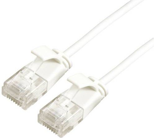 Roline RJ45 Patchkabel CAT 6a U/UTP Ethernet LAN Weiß, Länge: 1,00 m - Bild 1