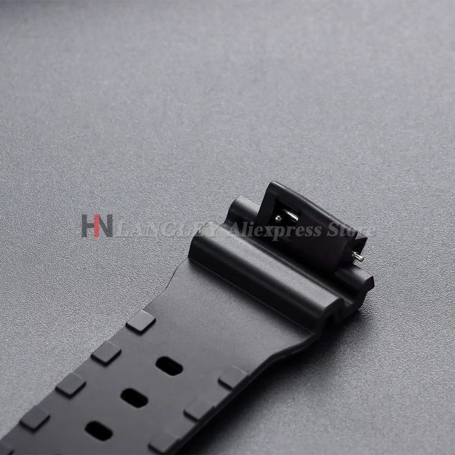 Uhrenarmband Silikon, 16 mm, Schwarz, Herren - Bild 2