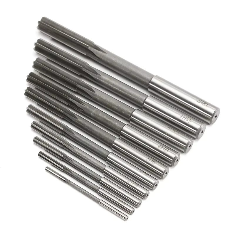 HSS Maschinenreibahlen-Set H7 mit geradem Schaft in Silber für Metall, Stahl und Aluminium, Durchmesser 3–12 mm - Bild 2