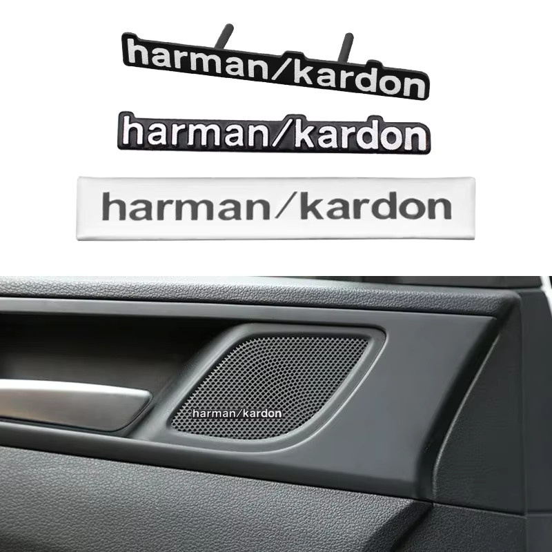 Harman/Kardon Auto Styling Audio Aufkleber aus Aluminium in Silber für Mercedes Benz AMG W204 W205 W203 W211 W212 W213 W201 W210 W124 - Bild 5