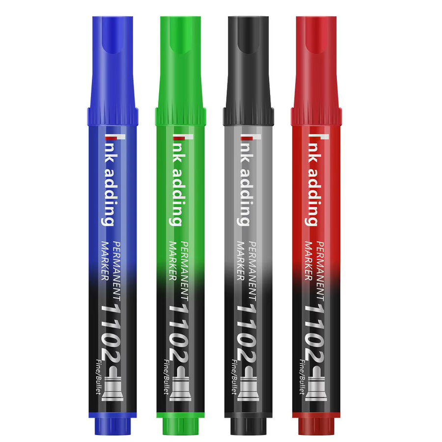 100er Set Permanent Art Marker mit feiner Spitze, wasserfeste Tinte in Schwarz, Blau und Rot, Strichstärke 2-3 mm - Bild 6