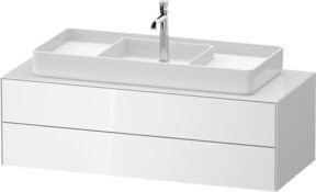 Duravit Waschtischunterschrank White Tulip in Weiß glänzend, B/T/H: 130 x 55 x 40,8 cm - Bild 1