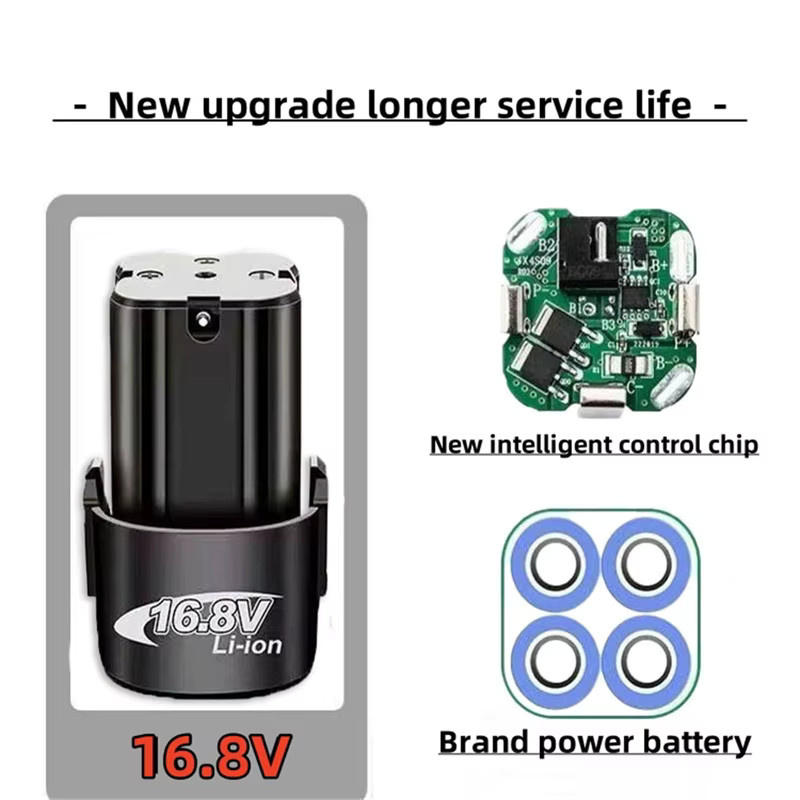 Roza Cinnie Akku für Elektrowerkzeuge 12 V/16,8 V mit 4000 mAh Kapazität - Bild 2