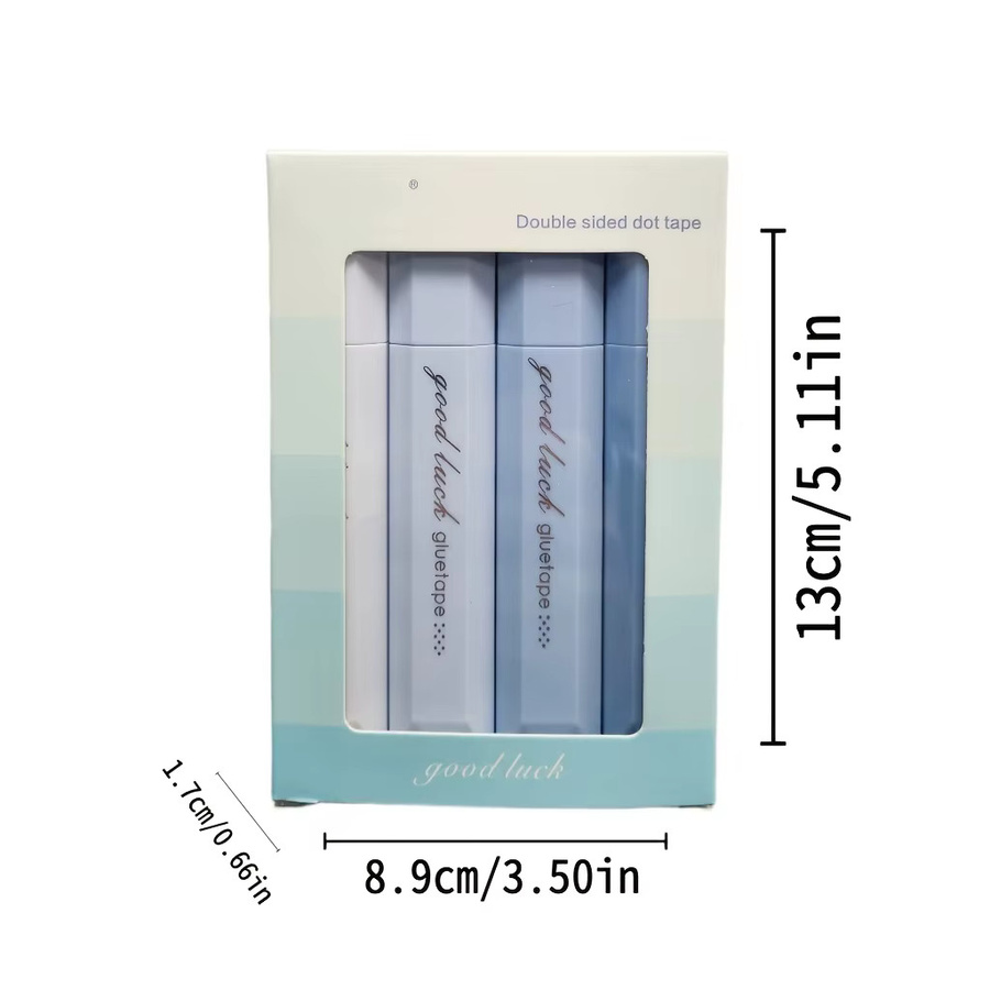 Wasserfestes doppelseitiges Klebeband aus PP-Material in Lila, 4er-Pack für Kunsthandwerk und Schulbedarf - Bild 3