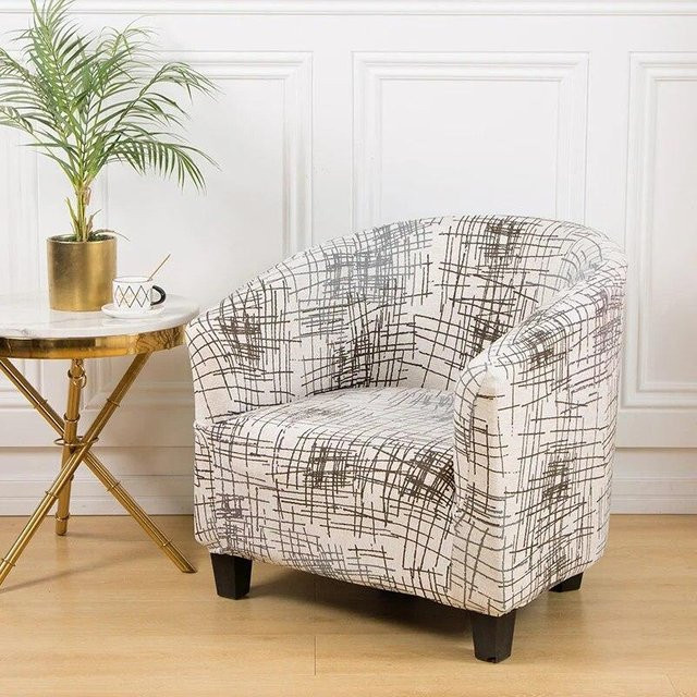 BC-Warm Home 2er-Set moderne florale Club-Sesselbezüge aus Stretch-Material, mehrfarbig - Bild 1